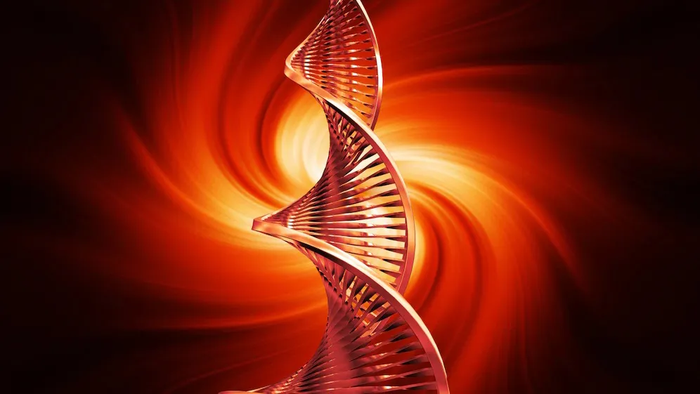 imagine simbolizând adn-ul uman